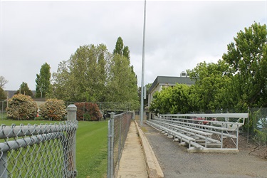 Seating at Riverside Sports Ground