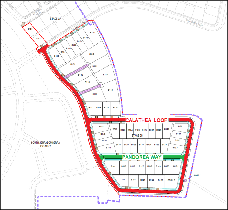 Map showing the location of two new streets in Tralee