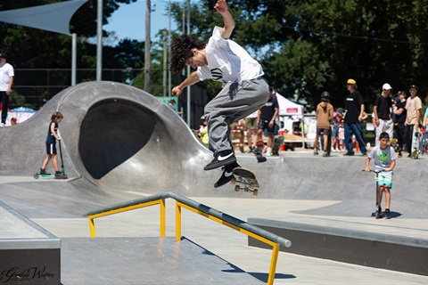 Open of the Braidwood Skatepark - image by Gordon Waters