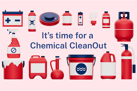 Chemical cleanout poster from EPA