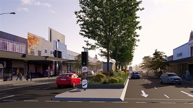 Monaro Street looking towards Collett Street