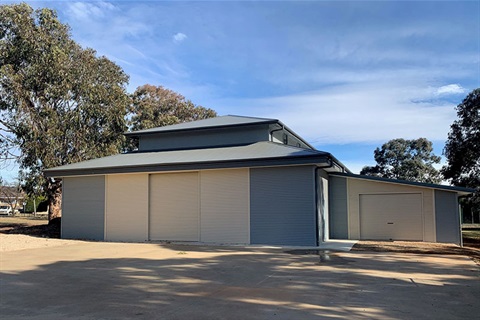 Exterior of showground pavilion Queanbeyan