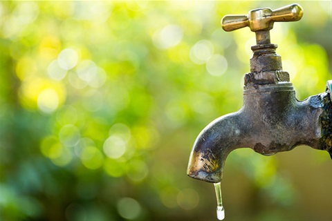 Water tap dripping