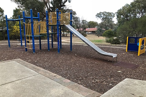 Orana Park Reserve - Dunn Street showing play equipment