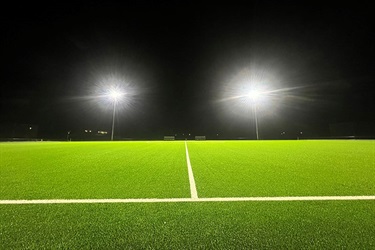 Synthetic soccer field