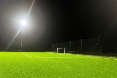 Synthetic soccer field
